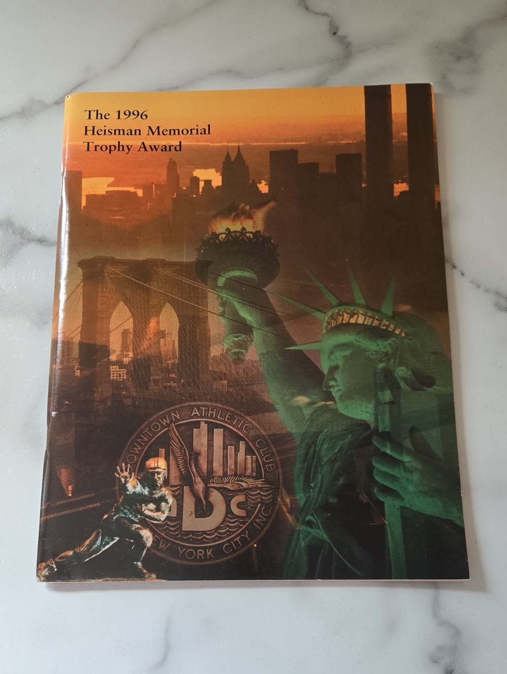 1996 Heisman Memorial Trophy Award Program - Signed By Danny Wuerffel DAC